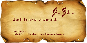 Jedlicska Zsanett névjegykártya